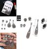 2 Style Vintage Stainless Natural Crystal Stud Earring Set Hypoallergenicearrings Jewelry Gifts