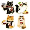Легкий Эмалированный Значок Мультяшный Красное Вино Кот Брошь, Котёнок Лацкан Женская Одежда Булавка Булавка, Куртки Рюкзаки Декоративный Аксессуар для Мужчин Тематический