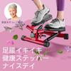 Shop Japan Health Stepper Nice Day Premium Red Load with Dedicated Handle Space Saving Aerobic Exercise At Home Step Stool Exercise Indoors While
