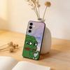 Смешной Чехол-Телефон с Лягушонком P-PEPE Для Samsung Galaxy A73,A72,A71,A70,A53,A52,A51,Других Мягкая Черная Крышка