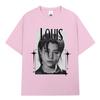 Korean Kpop Hip Hop Group Lngshot LOUIS T Shirt UNISEXs Women Clothing Fashion Cotton Casual Short Sleeve Tshirts Tops Ins Yk