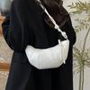 Литературная простая женская сумка-пельмень из ПУ однотонная 25 весенняя новая повседневная универсальная женская сумка через плечо