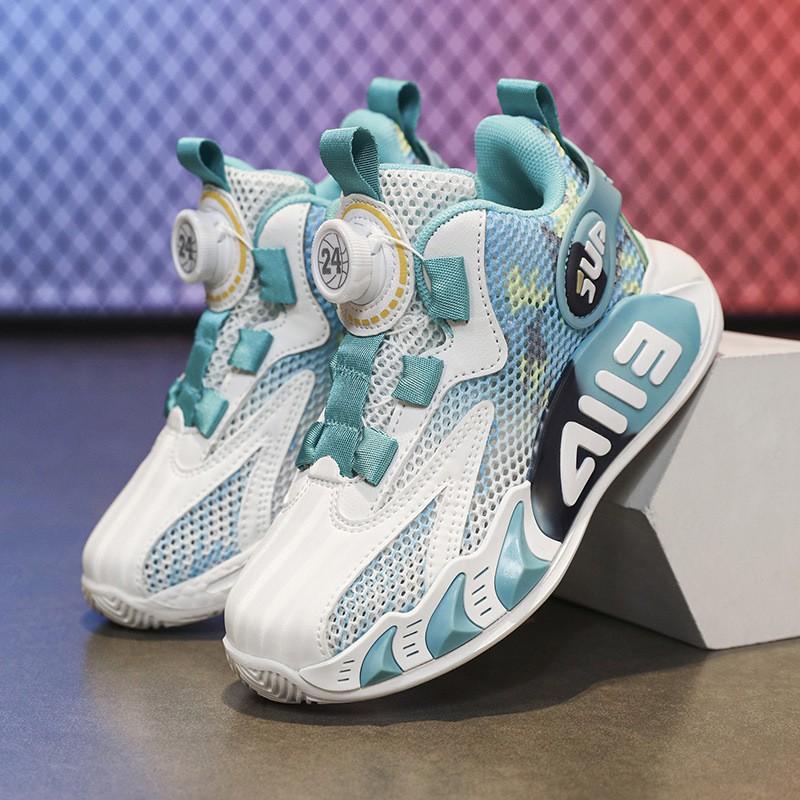 Youth style shoes Boys Basketball Shoes Kids Lightweight Breathable Mesh Sneakers Non-Slip Outdoor Indoor Sport Footwear