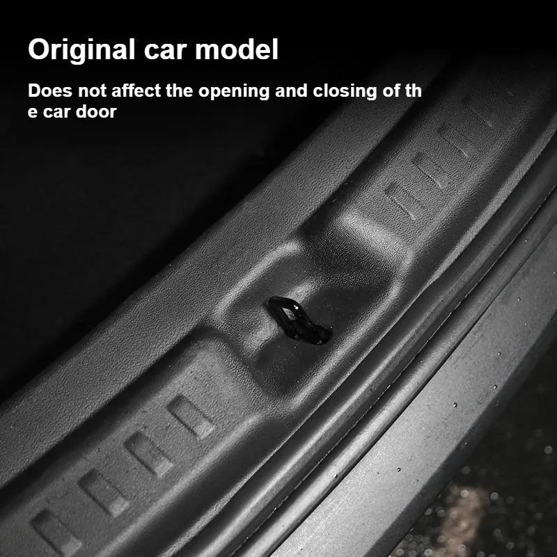 fwujn6 TPE Trunk Guards for Tesla Model Y Juniper 2025 Rear Trunk Door Sill Protector Cargo Threshold Sill Cover Car Rear Bumper Guards