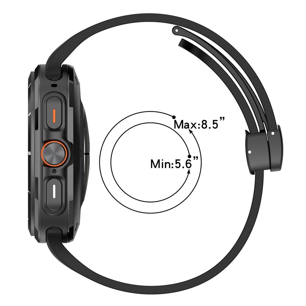 Магнитный D-образный ремешок для Galaxy Watch Ultra, Спортивный силиконовый ремешок для Samsung Galaxy Watch Ultra 47 мм, Браслет