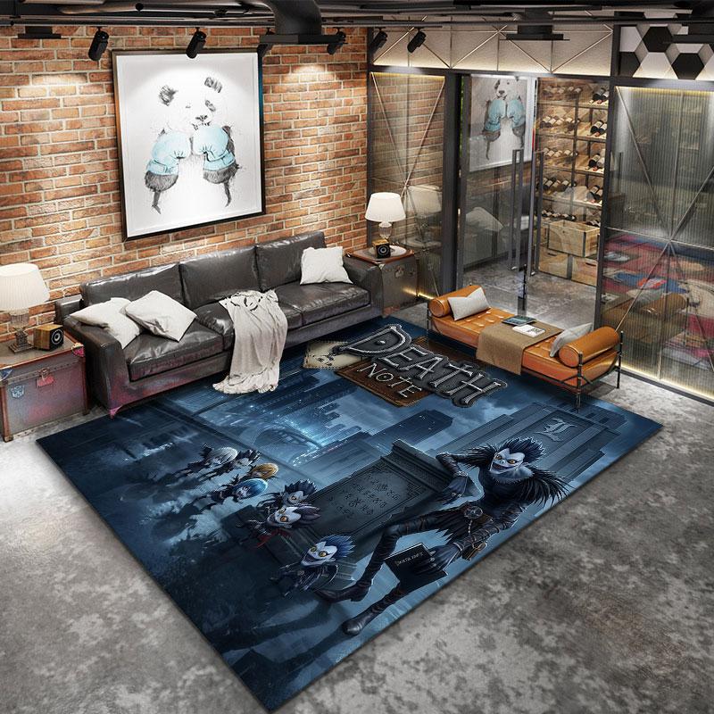 Death Note Carpet Rug For Living Room Bedroom Home Sofa Decoration Kids Play Nonslip Floor Mat