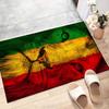 Reggae Polyester Carpet, Soft Indoor Mat for Office Chair, Living Room, Computer Desk - Decorative Home Office Rug Design