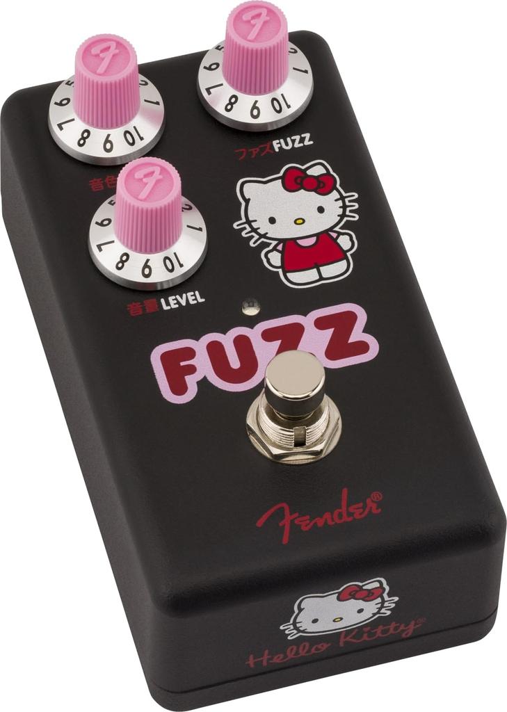 X Hello Kitty Black Fuzz Pedal Fuzz Hello Kitty Fender/Fender