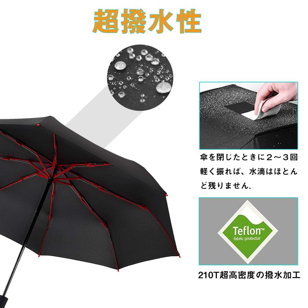 265 г Складной Складной Ручной 8 Konciwa Складной Для Солнечной или Дождливой Тефлоновый Супер Вода Включает Чехол [Расширенная Версия] Зонт, Мужской, Легкий,