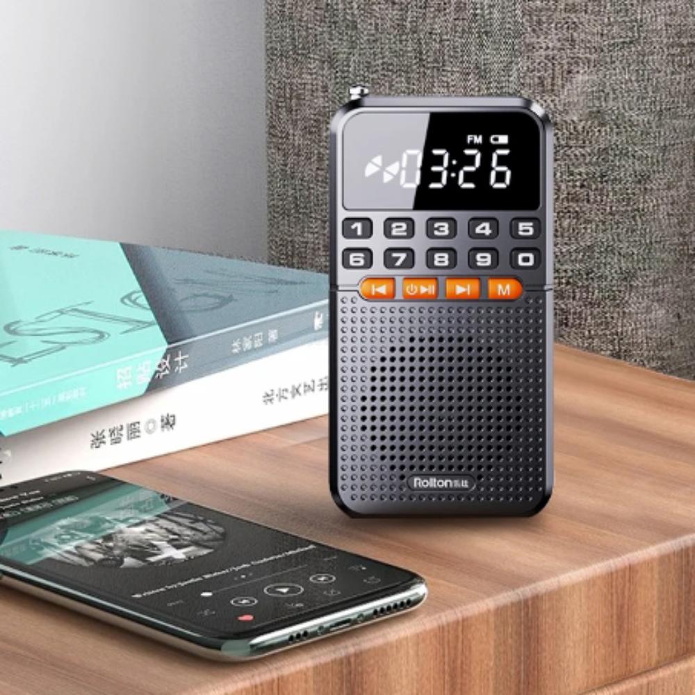 FM Mini Bluetooth Speaker Portable Radio TF Card Music Player Pocket Radio Receiver Camping