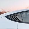 Для Tesla Model 3 2017-2024 Highland 2024+ Автомобильные задние боковые жалюзи на окна Боковые слепые треугольные жалюзи на окна Заслонки