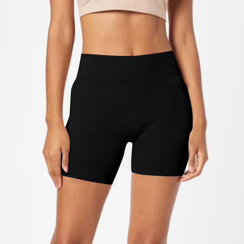 Women's Casual Peach Butt Yoga Shorts High Waist Pocket Sports Fitness Nude High Bounce Running Quick Dry Three-quarter Pants