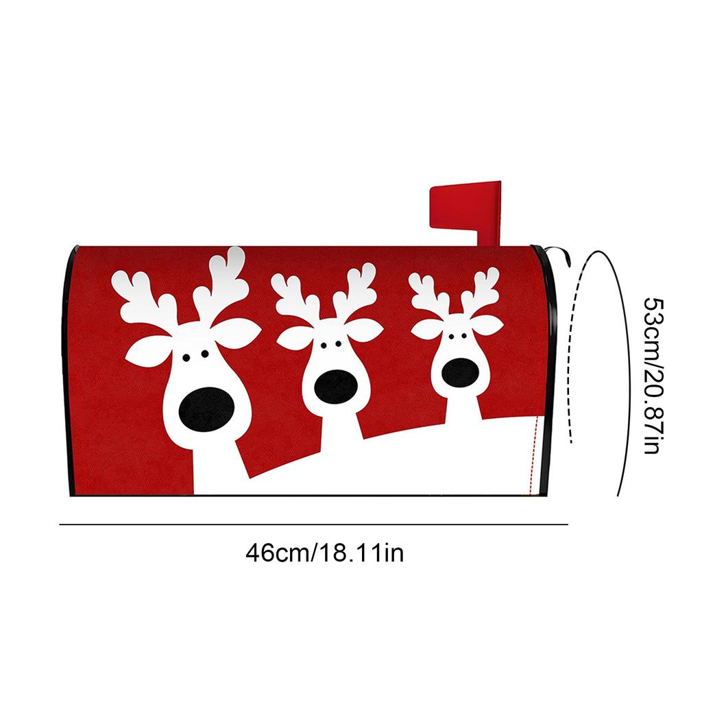 Xmas Mailbox Dust Cover Oversized Letter Case Protection Sleeve Anti-Scratch Christmas Letter Box Cases for Garden Ornament