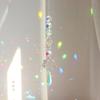 Star Sun Catcher Faux Crystal Prism Rainbow Maker Stars And Moon Colorful Hanging Suncatcher for Window Home Garden Decoration