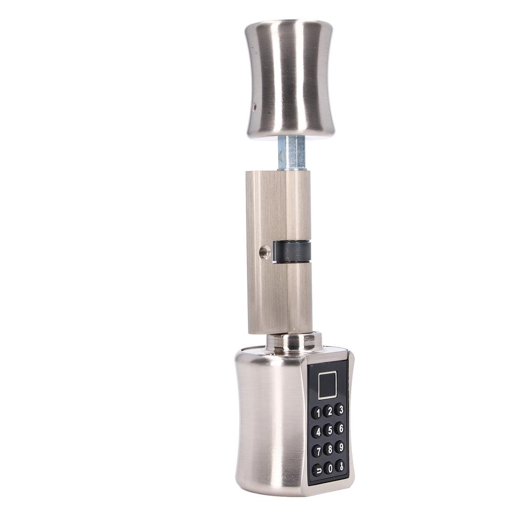 Умный цилиндр замка Биометрический отпечаток пальца Пароль Электронная безопасность для 40?Толщина двери 100 мм