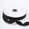 Лента с нитью Черно-белая Отбеленная Полиэстеровая Репсовая лента Однотонная Репсовая лента Аксессуары для одежды Тесьма