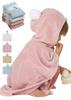 Konny Baby Hooded Towel Prevents Cold After Bath for Hooded Bath for Babies Years Smoky (Konny) Oeko-Tex Certified, Bathing, Soft, Absorbent, Towel,