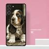 Чехол для телефона с изображением собаки Бассет-хаунд для Samsung Galaxy S25 S26 Ultra S20 S21 S22 S23 S24 S10 Plus S25 FE Чехол Coque