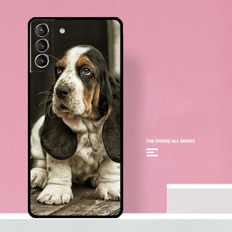 Чехол для телефона с изображением собаки Бассет-хаунд для Samsung Galaxy S25 S26 Ultra S20 S21 S22 S23 S24 S10 Plus S25 FE Чехол Coque
