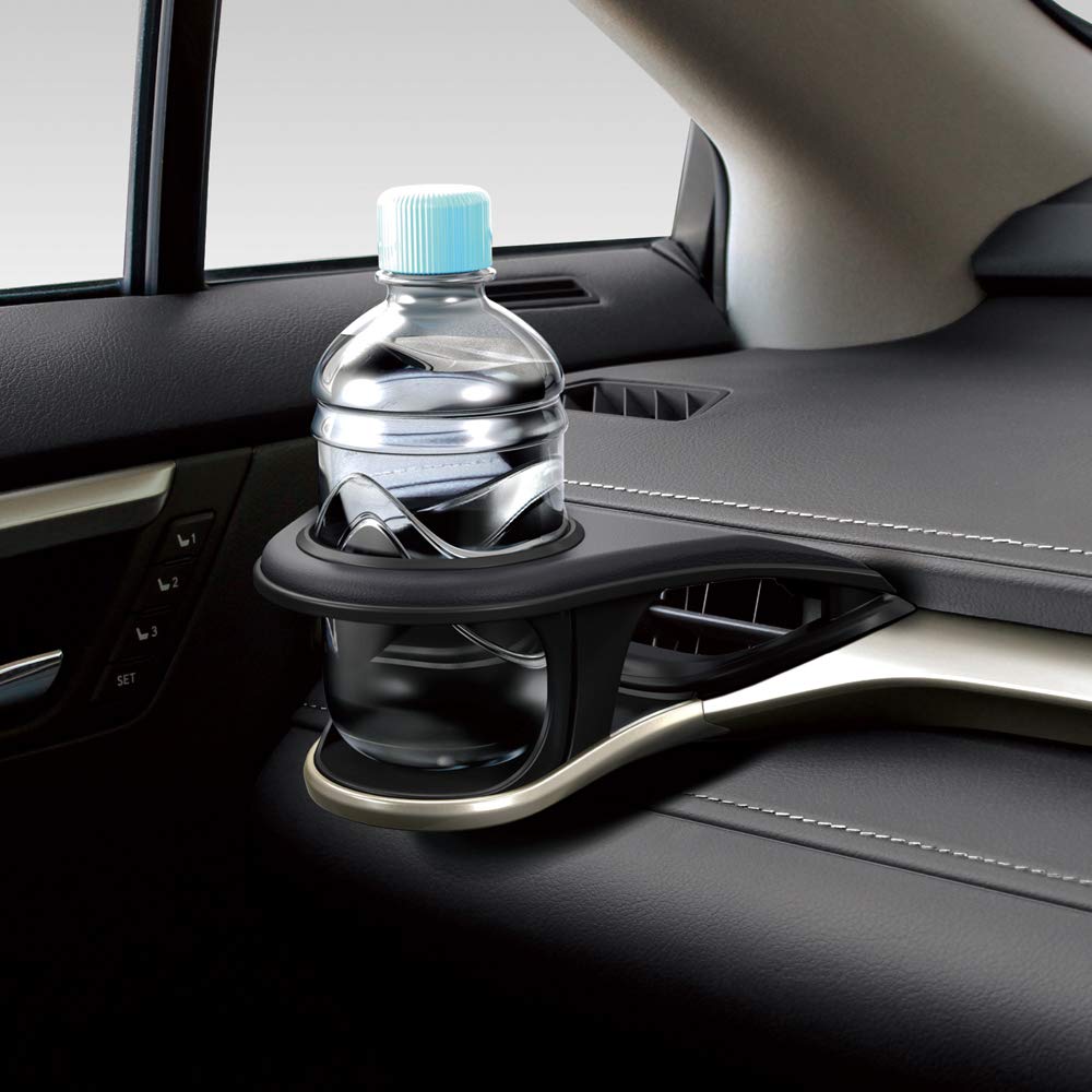 Tsuchiya Yac Lexus 20 Series RX Dedicated Air Conditioner Drink Holder for Passenger Long X Wide X High (SY-L2) Seat, Black, 15.4cm 14.6cm 19.4cm
