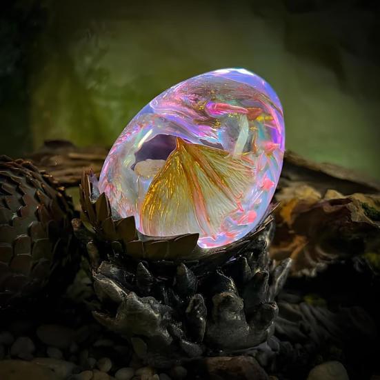 Ночной светильник в виде яйца динозавра ручной работы в виде дракона, инкубационный светильник в виде яйца динозавра для детей