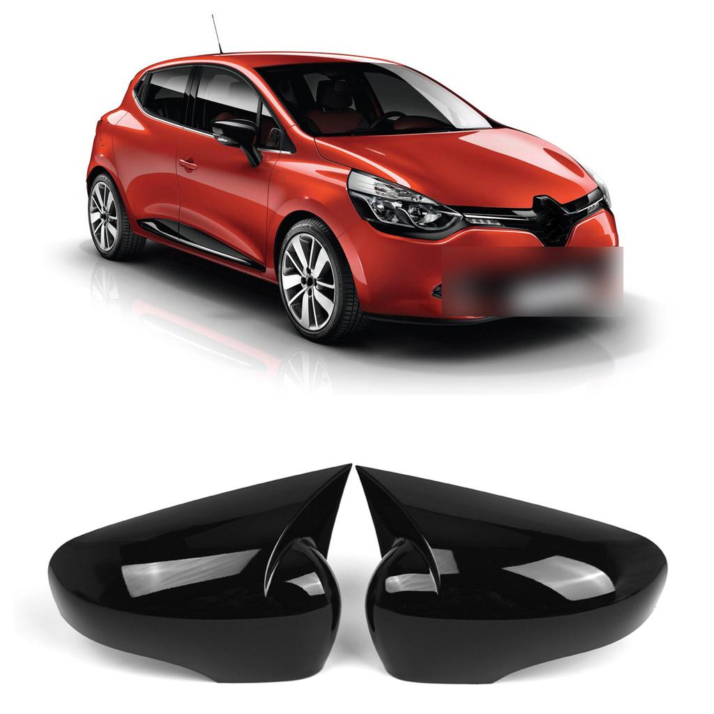 2pcs Side Mirror Cover Door Wing Mirror Cover Cap Replacement for Clio 4 2012 2019 963735617R 963749835R