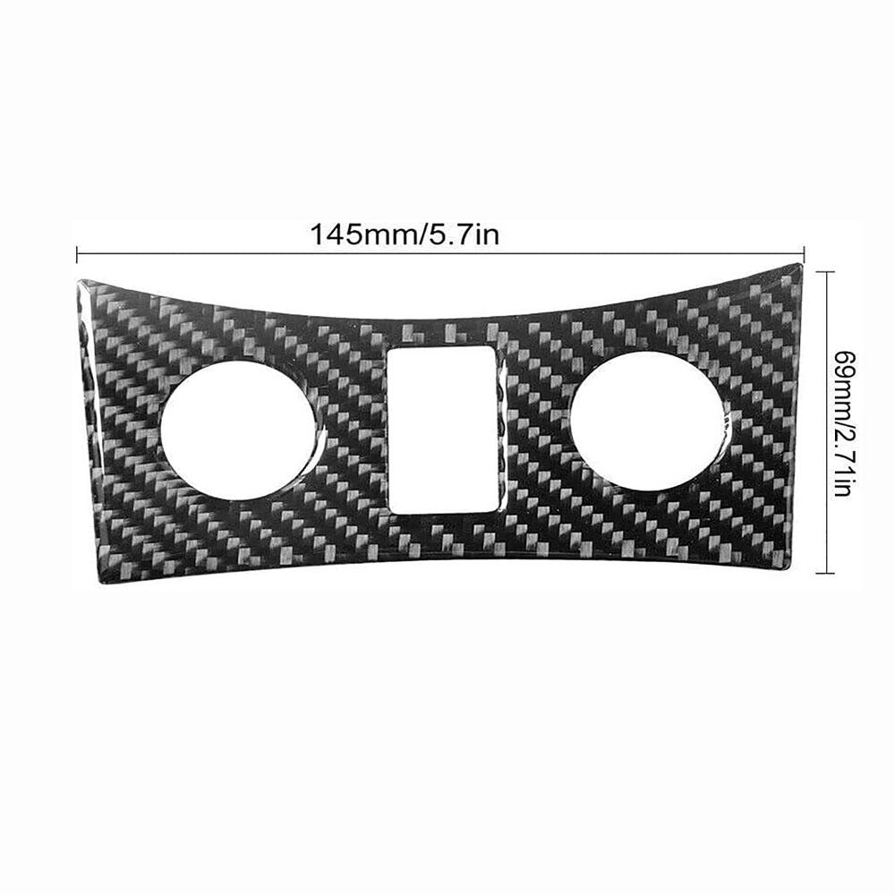 Carbon Fiber Interior Seat Heated Button Cover Trim For Infiniti G37 Sedan 10-13