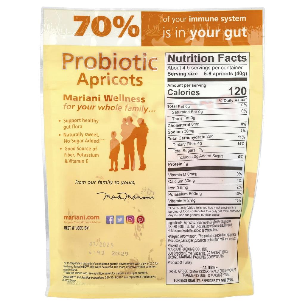 Probiotic Apricots, 170G(6Oz)