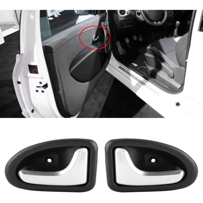 Couverture de poignée de porte intérieure de voiture 8200915599, garniture de bol pour RENAULT CLIO SCENIC TRAFIC (1 paire)
