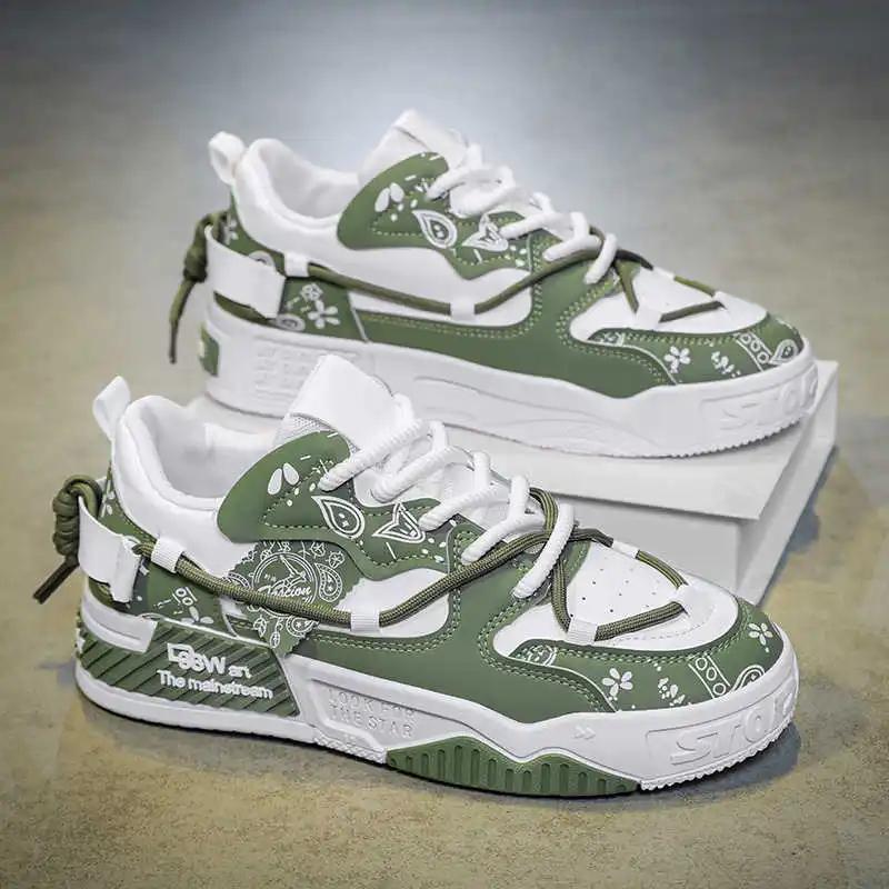 Модные кроссовки на толстом каблуке армейского зеленого и розового цвета для женщин, повседневная красная обувь для женщин, теннисные кроссовки, спортивные кроссовки, классические, новый сезон