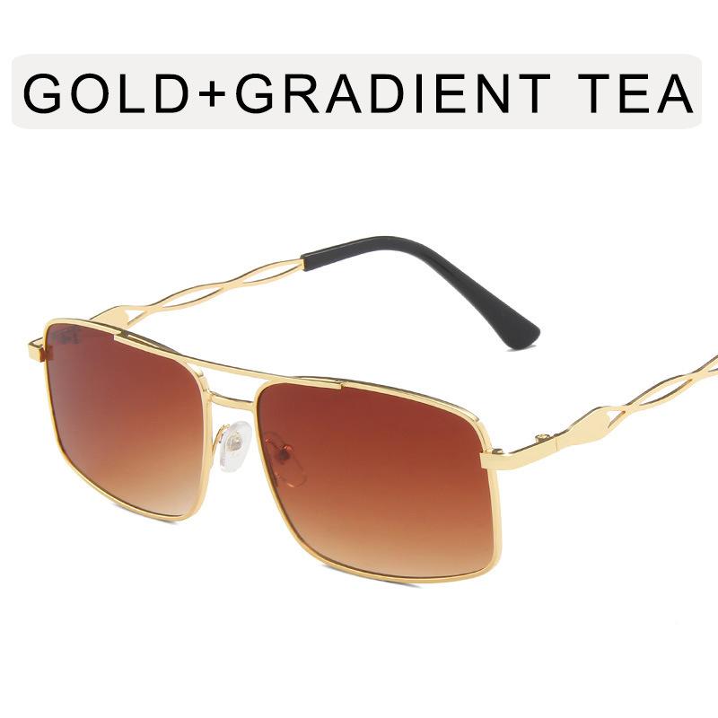 Солнцезащитные очки в металлической оправе Модные разноцветные женские пляжные солнцезащитные очки