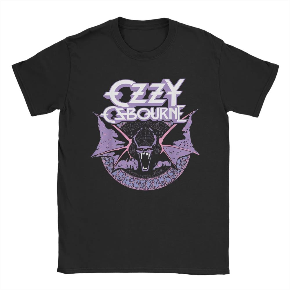 Unique Heavy Metal Rock Ozzy Osbourne Pastel Bat Summer T-Shirts Men's O Neck Cotton Women T Shirts Short Sleeve Tees Clothes
