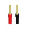 2/4Pcs 24K Gold Plated Gold Plated Audio Connector Self-locking Banana Plug  Audio Cable Adapter