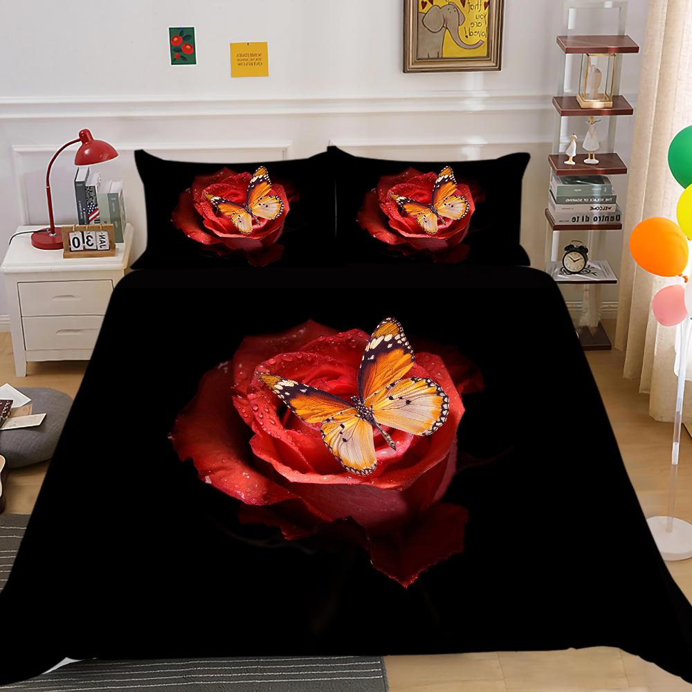 Home Bedding Set 3D Digital Printing Full-size King Bed Double Bed Adult Children Bedroom Quilt Cover and Pillowcase Bedding