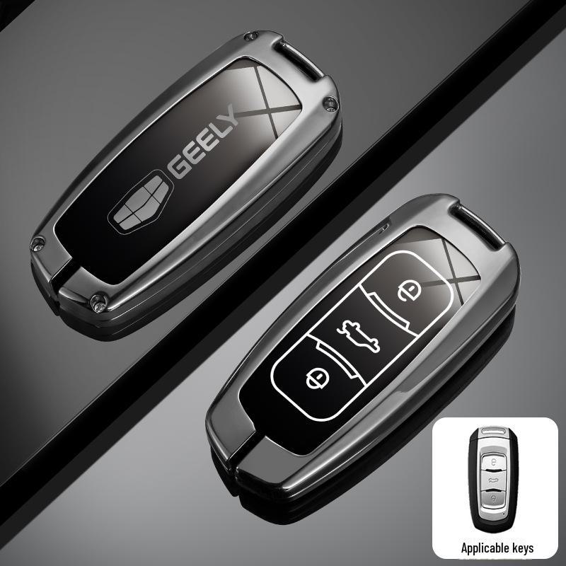 Совместимый чехол для ключа для автомобилей Geely Xingyue L, Xingrui, Dihao 4-го поколения, Boyue, Binyue, Icon, Vision и X6