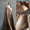 50x140cm Brown Waxed Faux Leather Retro Kraft Paper Texture Leather Fabric For DIY Sewing Appare Bag Sofa Furniture Upholstery