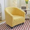 Thicken Club Sofa Cover Jacquard Single Arc-shaped Tub Sofa Covers Stretch Armchairs Chair Slipcovers for Bar Counter Wedding