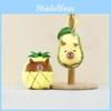 Fluffy Avocado Capybara Plush Keychain Unique Pineapple Bag Charm 12cm Soft Toy