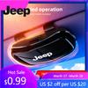 For Jeep Car Sun Visor Glasses Case Holder Protective Organizer For Jeep Grand Cherokee Wrangler JK Gladiator Compass Renegad