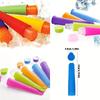 6шт форм, многоразовые силиконовые формы для мороженого, разноцветные приспособления для приготовления мороженого с крышками, красочные ручные формы для мороженого на палочках