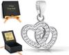 Women' Silver Heart Pendant with Cubic Zirconia 925
