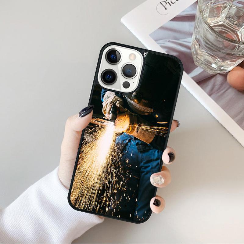 Чехол для телефона Сварщик Сварка Горячий Металл Рабочий Для iPhone 17 Air 16 15 14 Max Plus 11 12 13 Pro Max Чехол для телефона coque