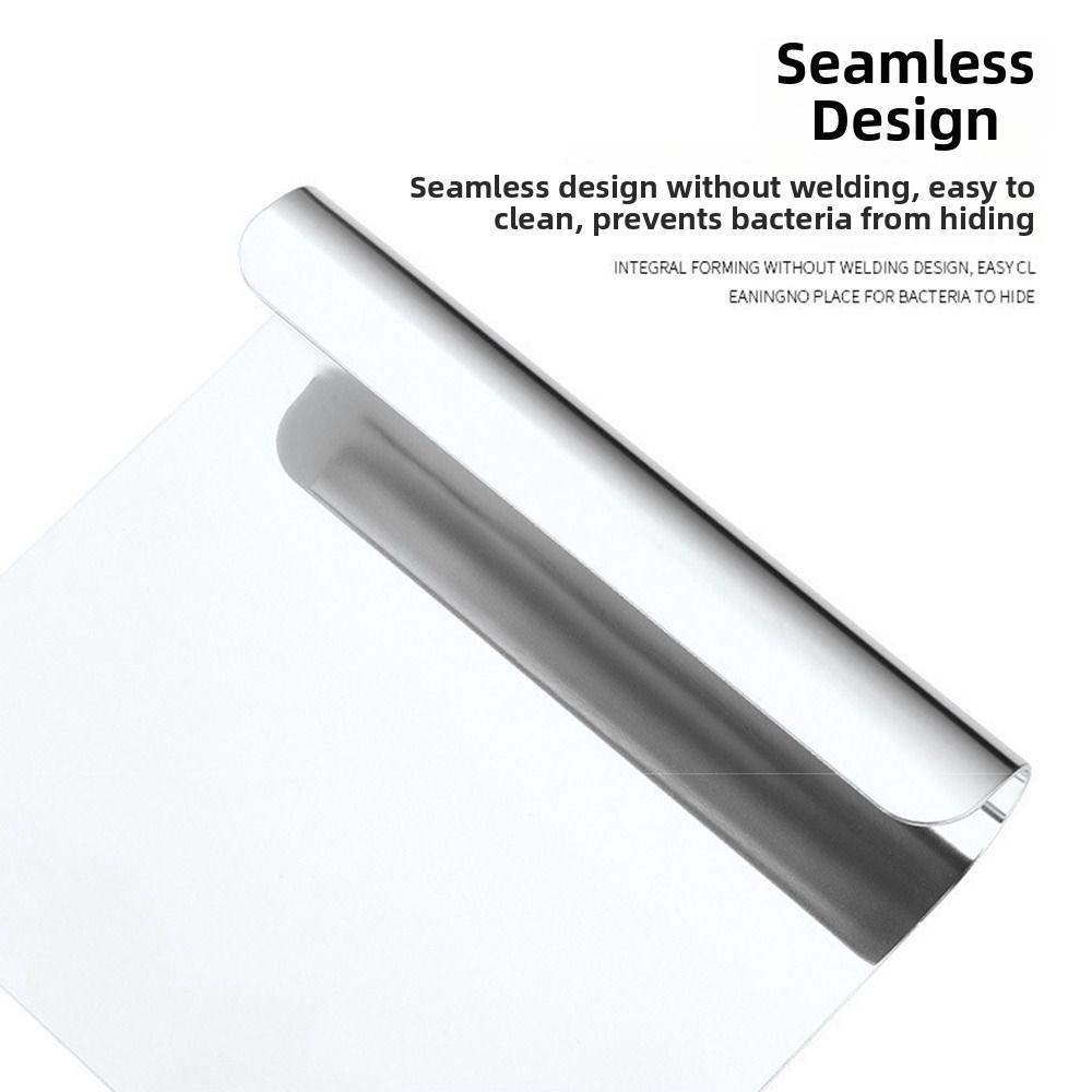 Flat Shovel Bench Flour Scraper 304 Stainless Steel Cake Divider Easy Cleaning Dough Cutter Baking