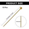 Hitefu 15 шт. Шпажки для коктейлей из нержавеющей стали, Металлические зубочистки для коктейлей, Многоразовые коктейльные шпажки для напитков, оливок, закусок и фруктов (4,3 дюйма,