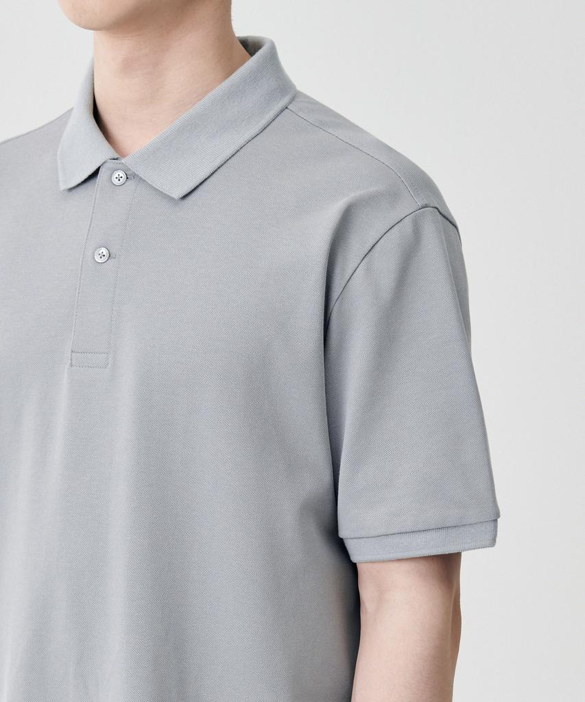 MUSINSA STANDARD [Cooltandard] Pique Polo Shirt [Light Grey]