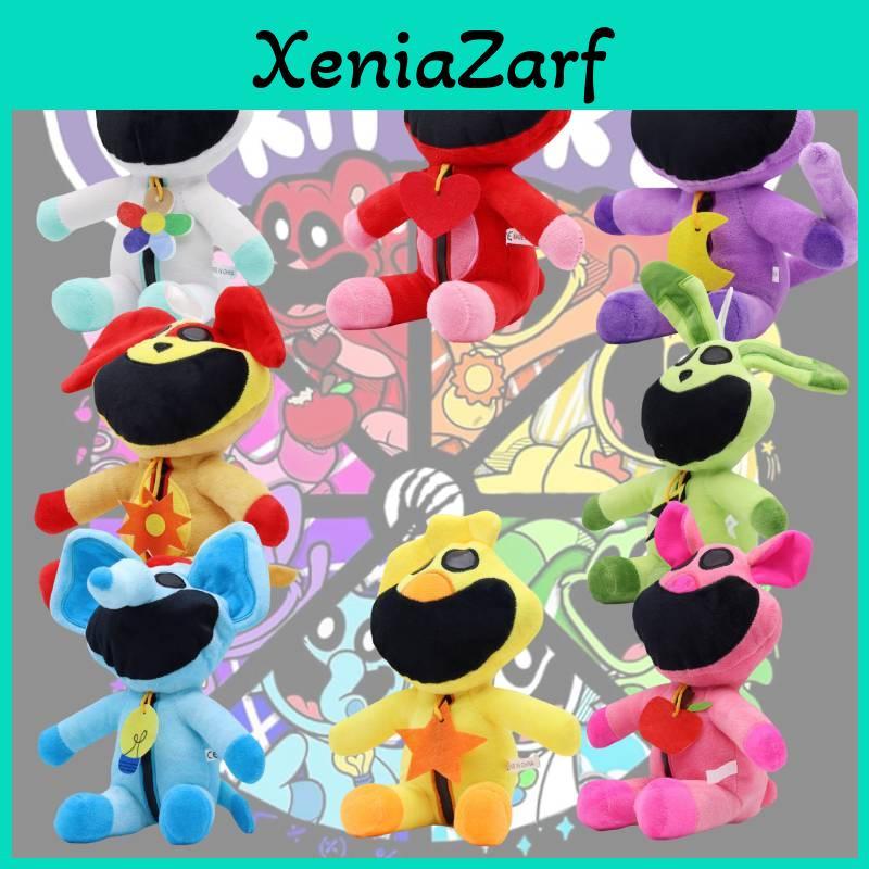 Мягкие игрушки Poppy Playtime Smiling Critters 30 см фиолетовые в лежачем положении супермягкий короткий плюш коллекция животных