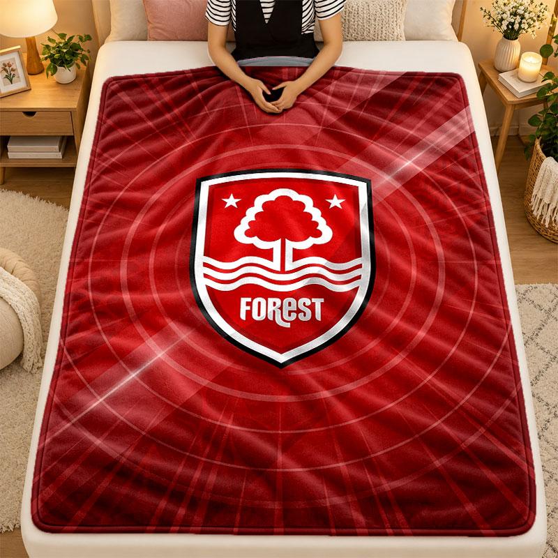 Flannel BlanketNottingham Forest Warm Soft Throw Blanket for Indoor Sofa Bed Living Room Use