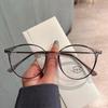 Vintage Style Glasses Frame For Women Round Shape Anti Blue Light Eyeglass Frames  Material Women'S Glasses