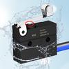 2шт микроконцевой выключатель с роликовым рычагом 6A 12V DC водонепроницаемый герметичный рычаг микропереключатель SPDT 3 PIN 5A 250VAC с предварительно подключенным проводом