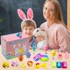 NEW Prefilled Easter Eggs with Stress Relief Toys Surprise Easter Eggs for Egg Hunt Easter Party Favors for Kids Birthday Gifts